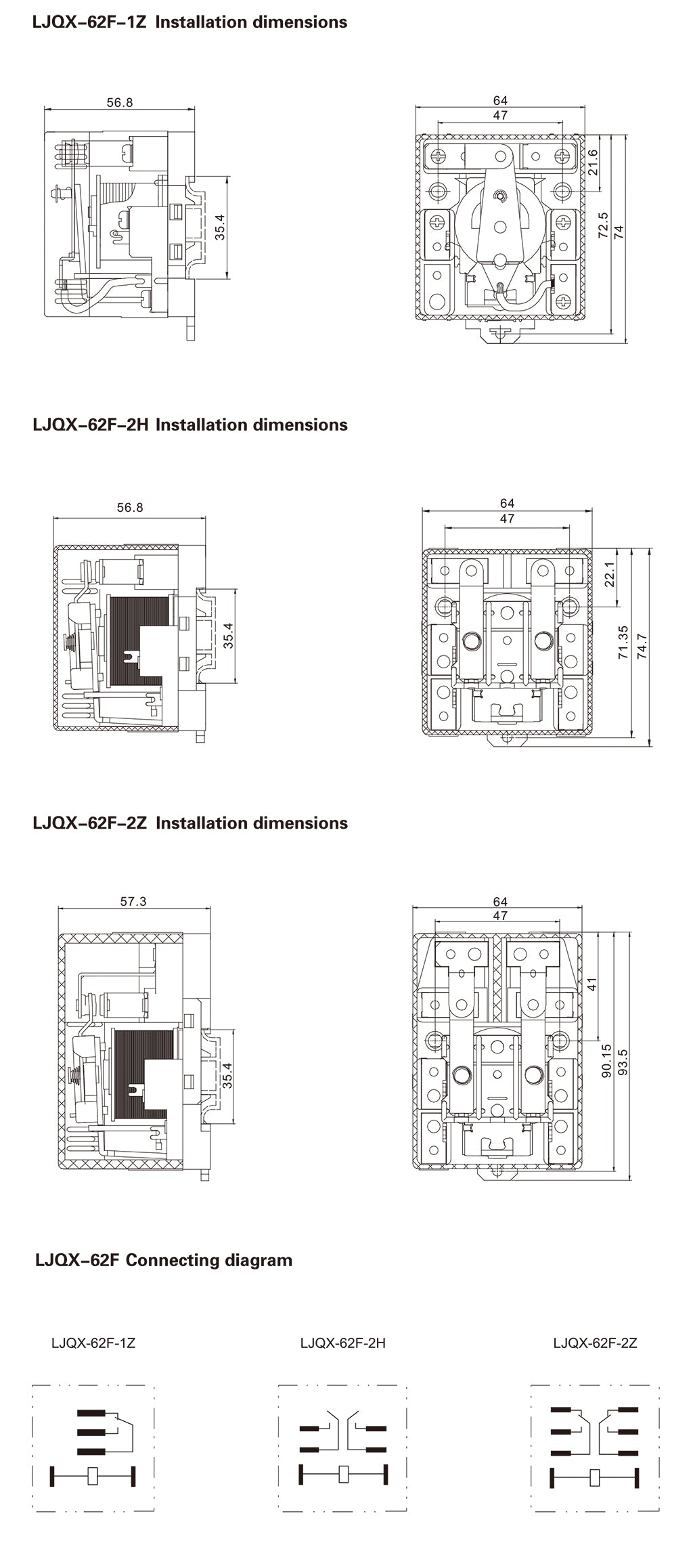 LJQX-62F_Installation_Dimensions_and_Connection_Diagram