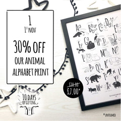 animal alphabet print