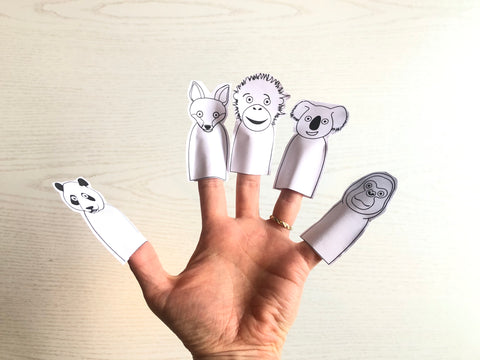 finger puppets on fingers