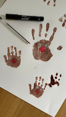 reindeer handprints