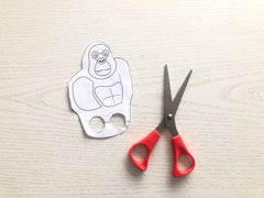 gorilla finger puppet