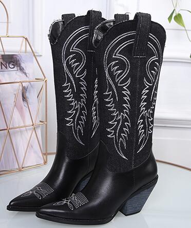 women's pointed toe cowboy boots