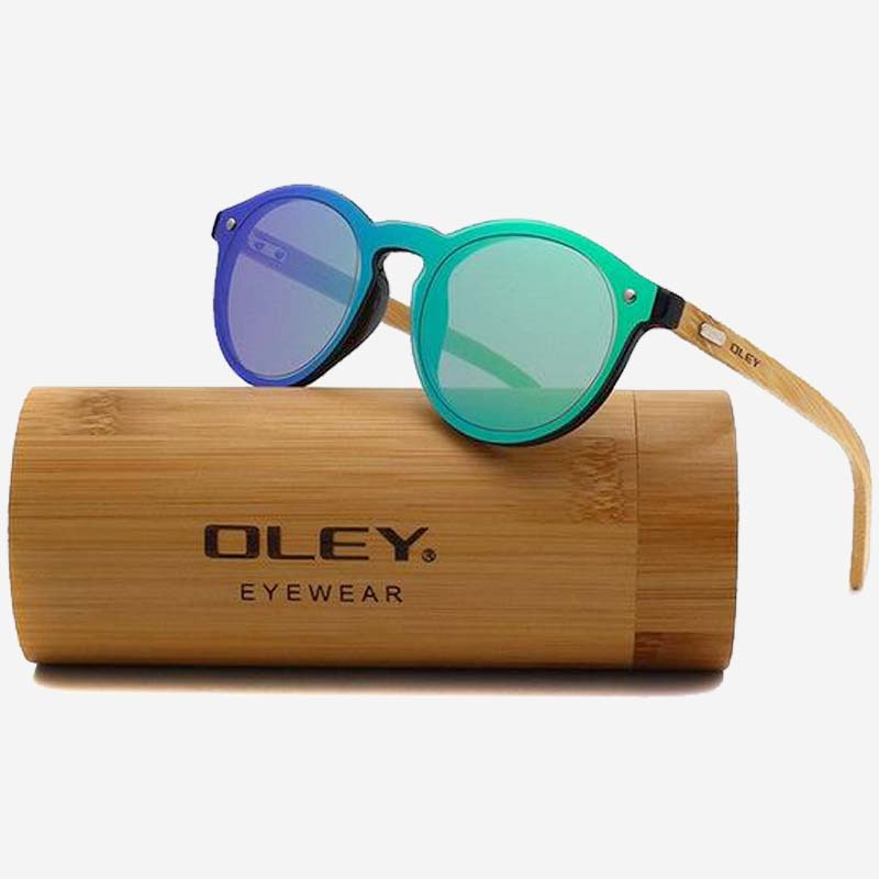 Fashion imitation en bois lunettes de soleil hommes femmes imitation bambou Rétro Lunettes de soleil 