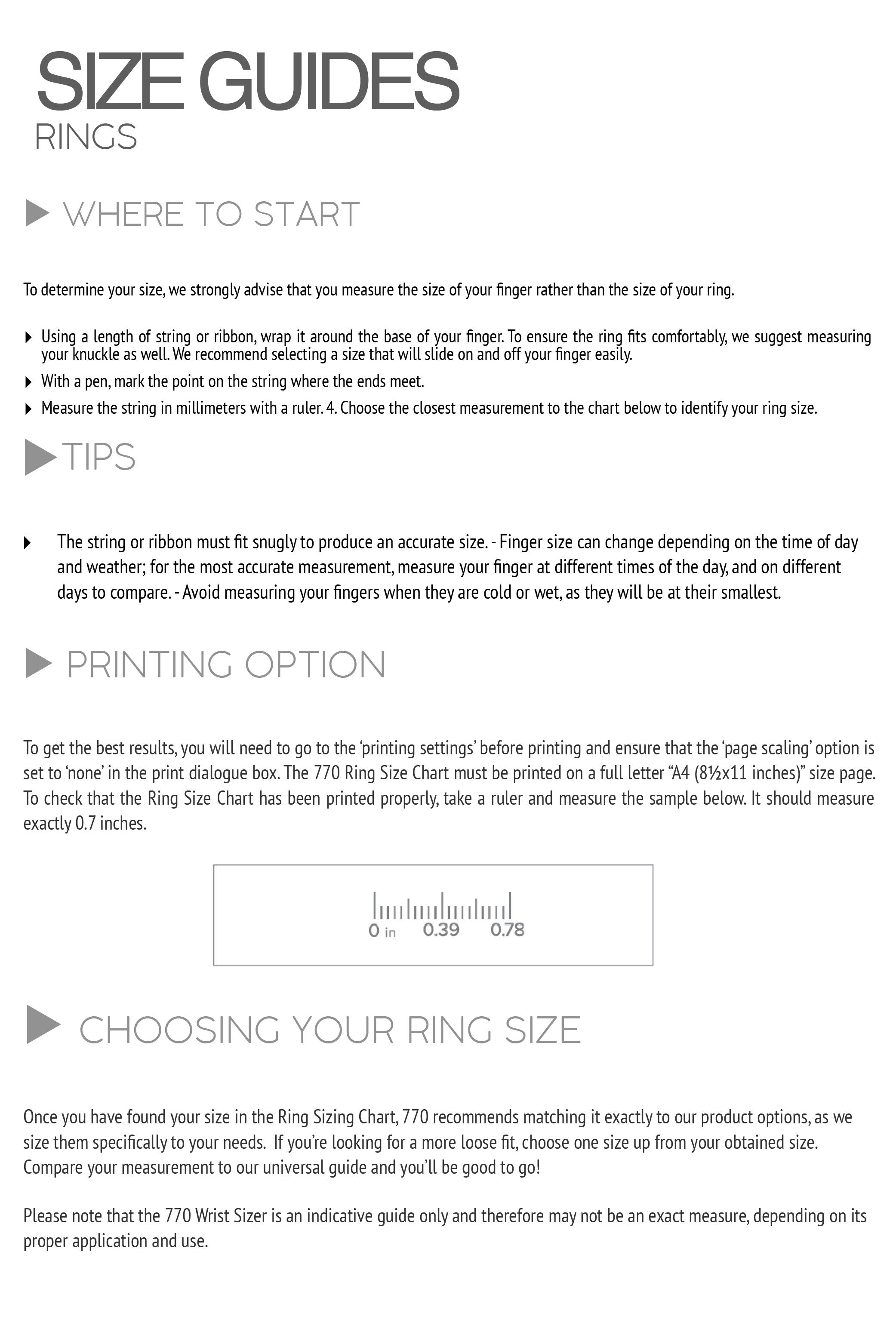 Get a FREE Ring Sizer