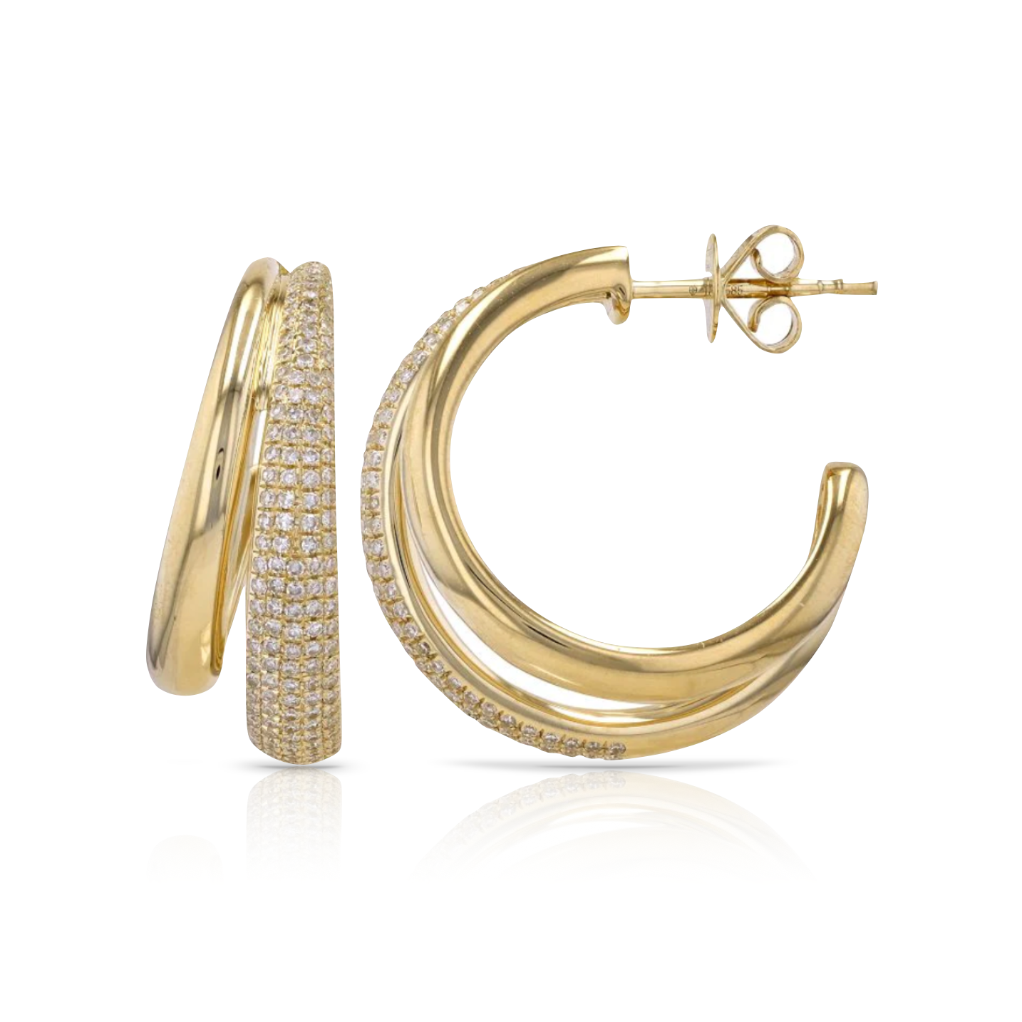 Huggie Tennis Drop Cocktail Earrings – 770 Fine Jewelry