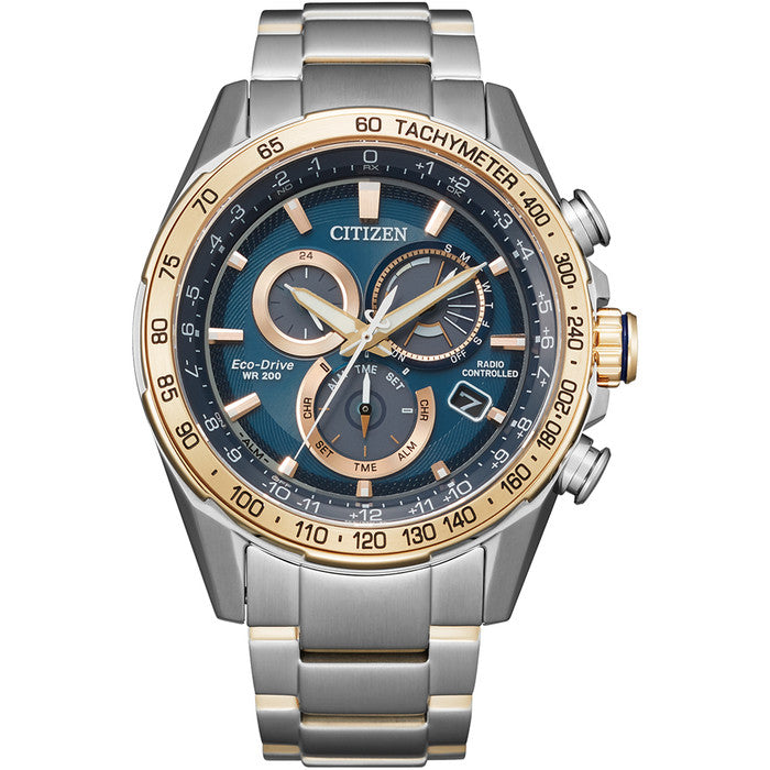 Citizen Eco Drive Perpetual Radio Controlled Chronograph Men's Watch C –  Striacroft Jewellers