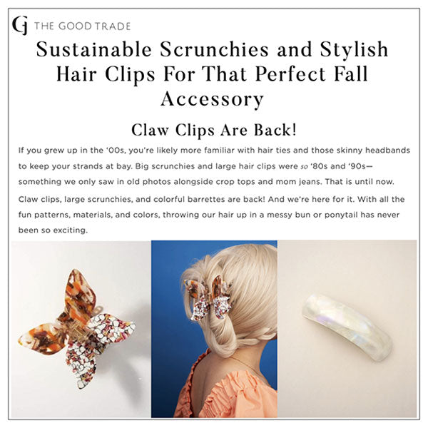 Sustainable Scrunchies and Stylish Hair Clips For That Perfect Fall Accessory