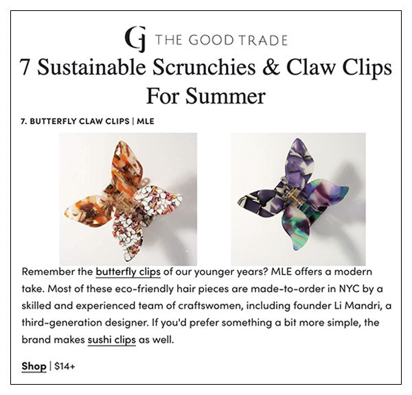 7 Sustainable Scrunchies & Claw Clips For Summer