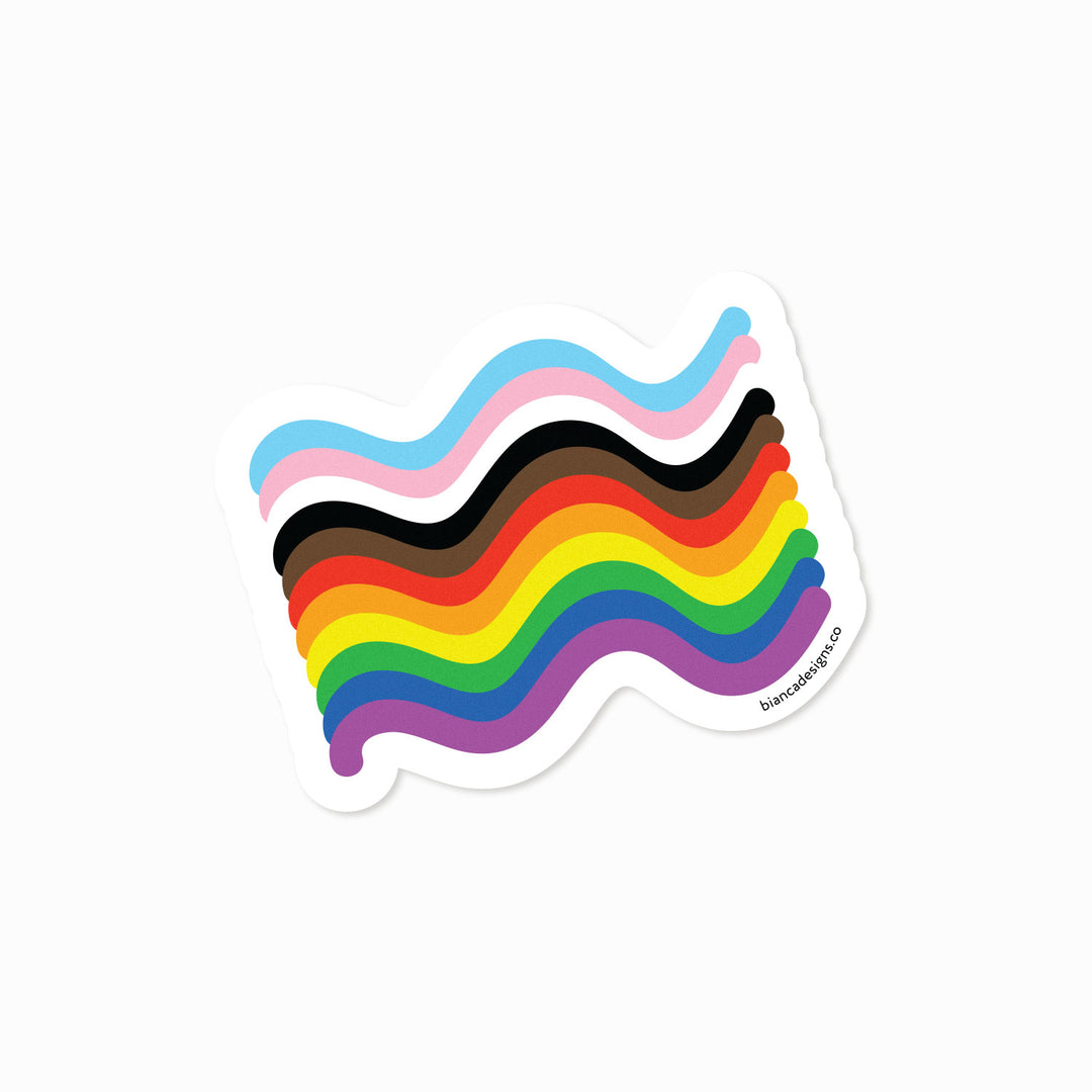 Vinyl Stickers Glossy - Ski With Pride (Small) — Telluride Gay Ski