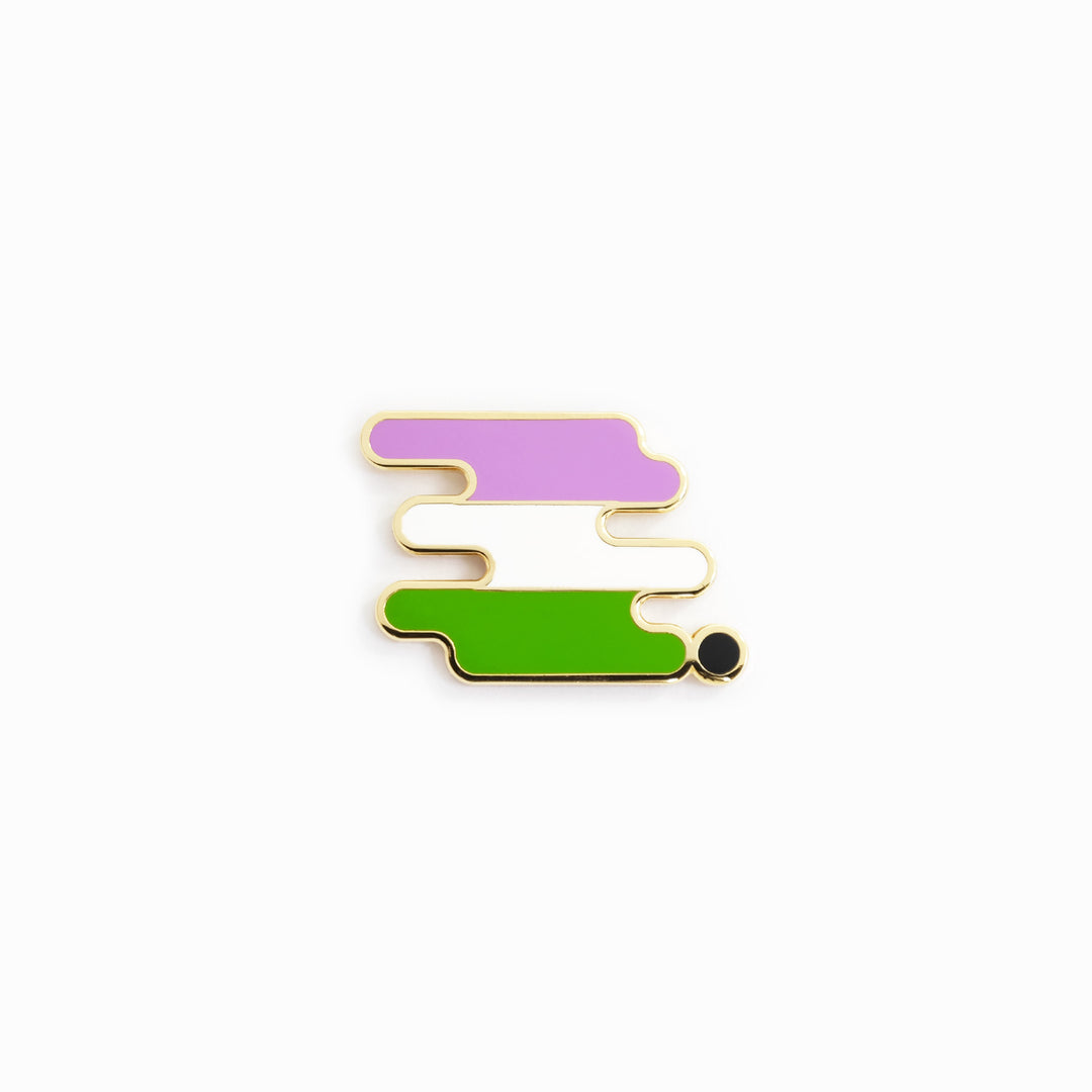 Trans Flag Lapel Pin - Gender Unbound