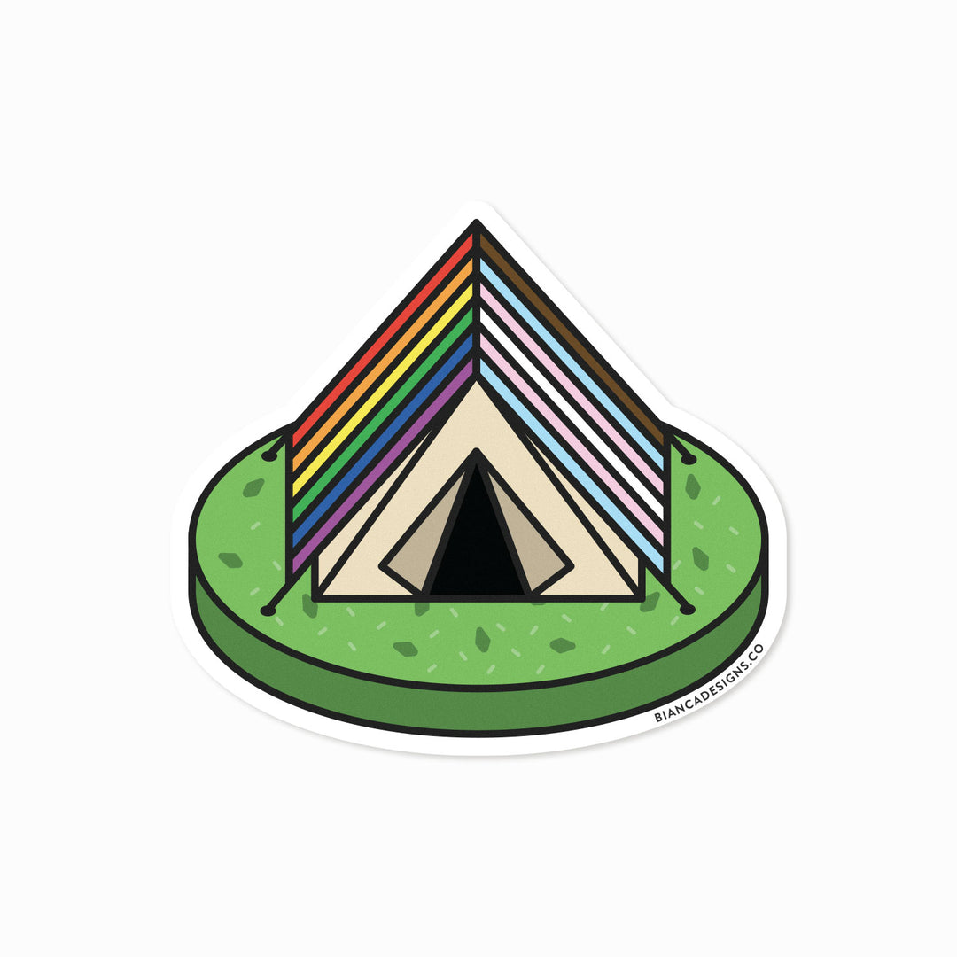 Subtle Pride Cupcake Vinyl Sticker – Campfires & Coffee