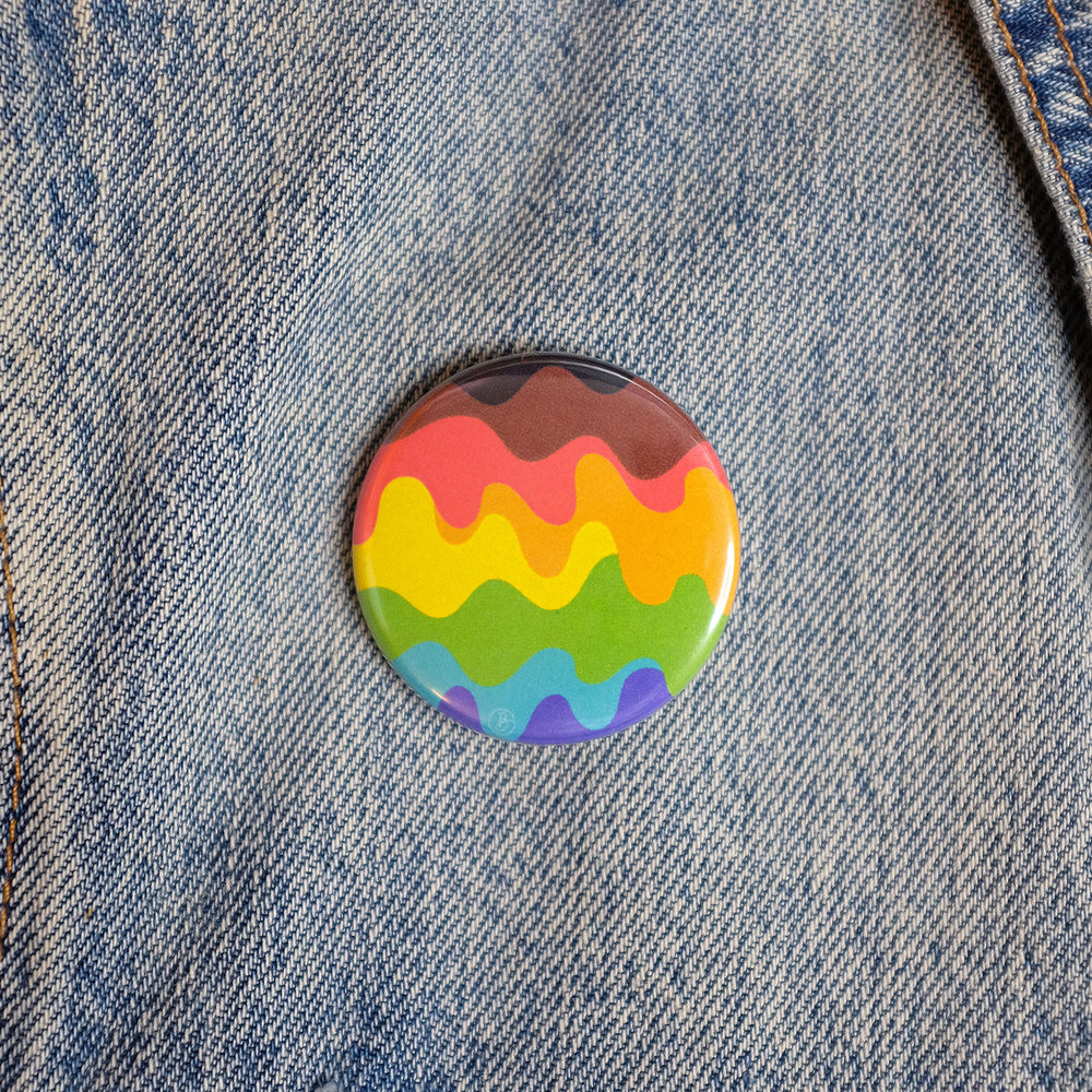 Wavy QTPOC Pride Rainbow Magnet – Bianca's Design Shop