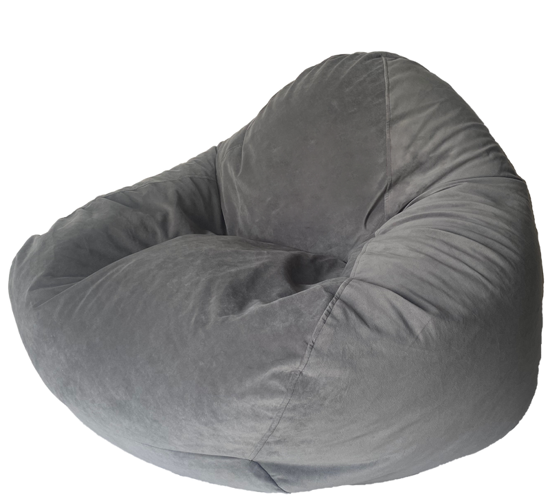 Warwick Plush Bean Bag In Slate Grey