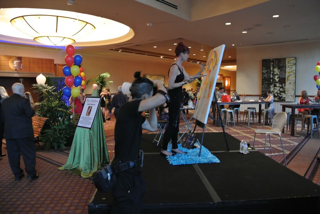 Painting at "Spread The Word NV" Gala at the MGM, Las Vegas, NV