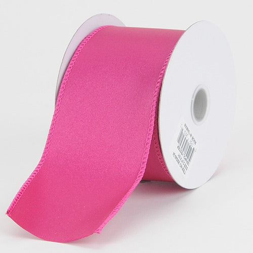2 - 1/2 x 10 Yards Light Pink Wired Budget Satin Ribbon