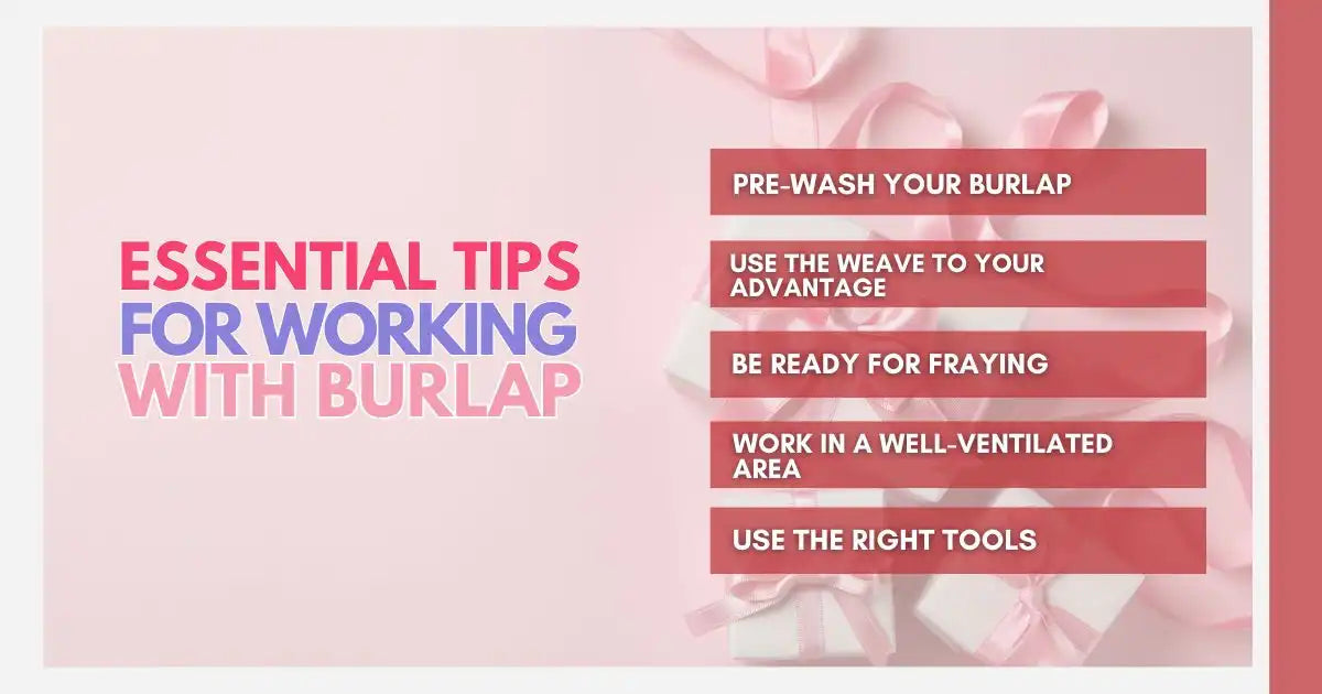 Consejos esenciales para trabajar con arpillera