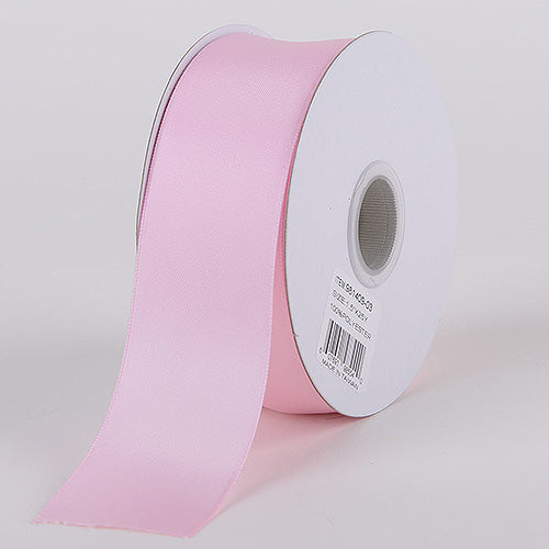 Light Pink - Satin Ribbon Wire Edge - ( W: 1 - 1/2 inch | L: 25 Yards )