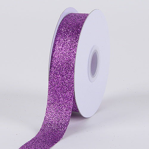 Red - Metallic Glitter Ribbon - ( 5/8 inch 25 Yards )