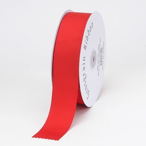 Grosgrain Ribbon Solid Color Red ( Width: 1-1/2 inch