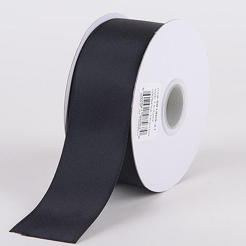 Black - Satin Ribbon Double Face - ( W: 5/8 inch | L: 25 Yards )