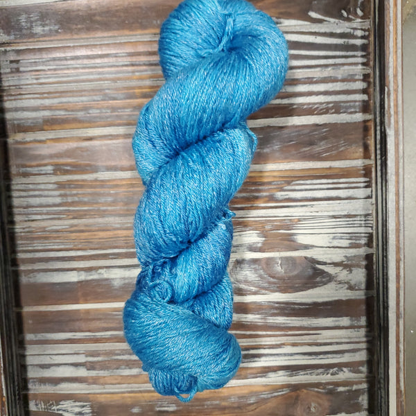 Best Deal for Wool Queen 8 Ply 100% Acrylic Yarns, Lake Blue,3.5 OZ/136