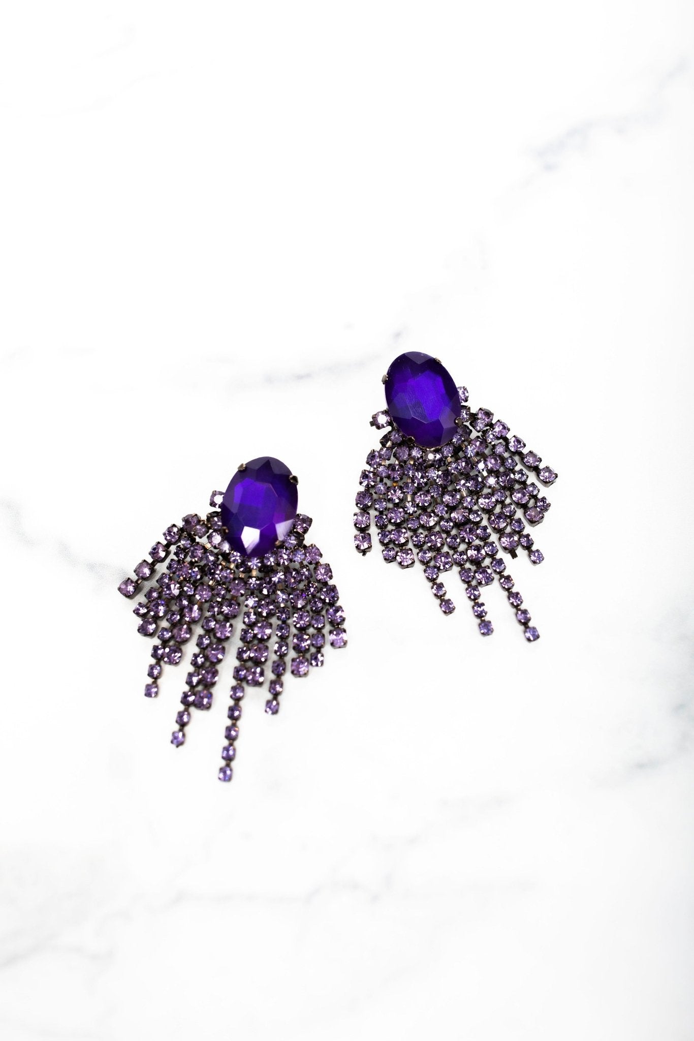 Regal Purple Earrings – Adrisya