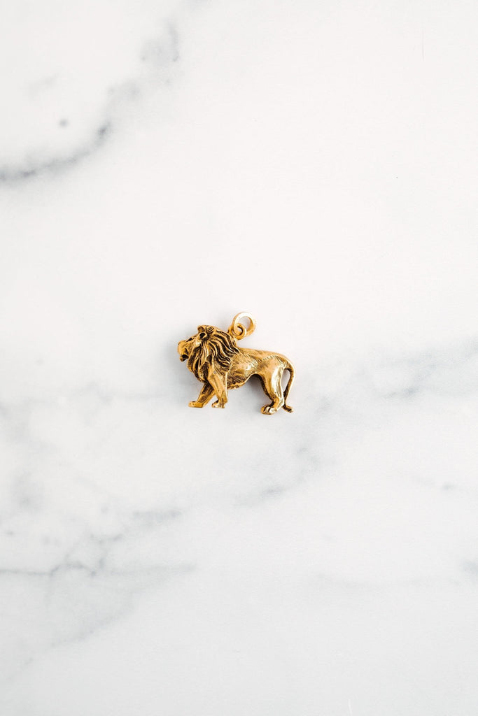 Golden Lion Charm