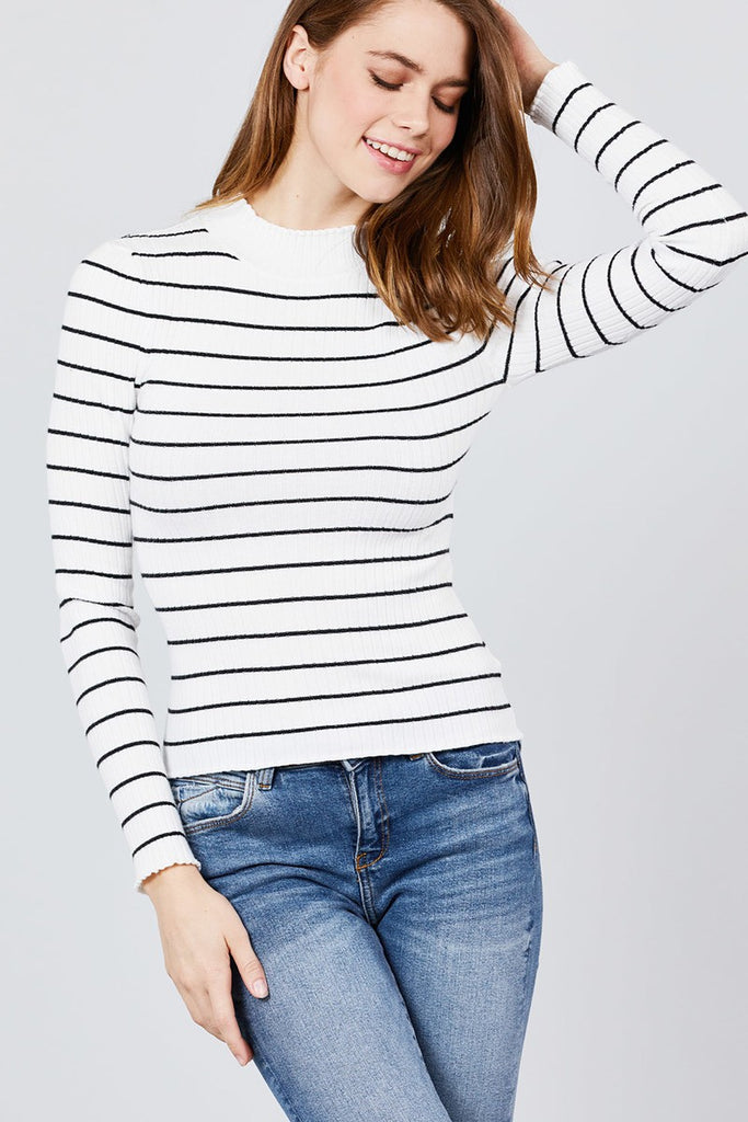 Long Sleeve Striped Sweater – ROYAL PUBLIQ