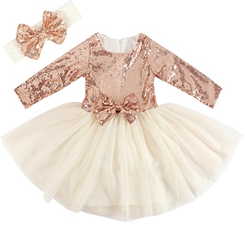 rose gold dresses for toddlers