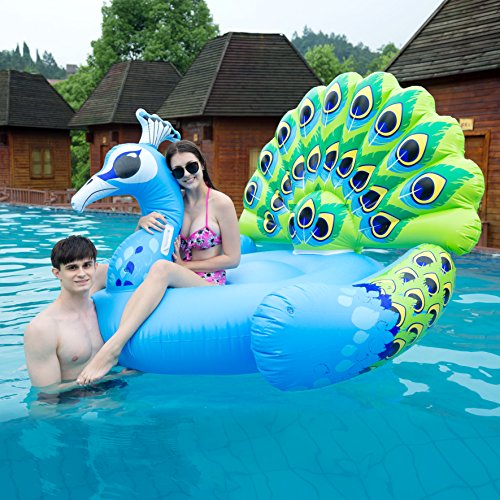 peacock inflatable pool