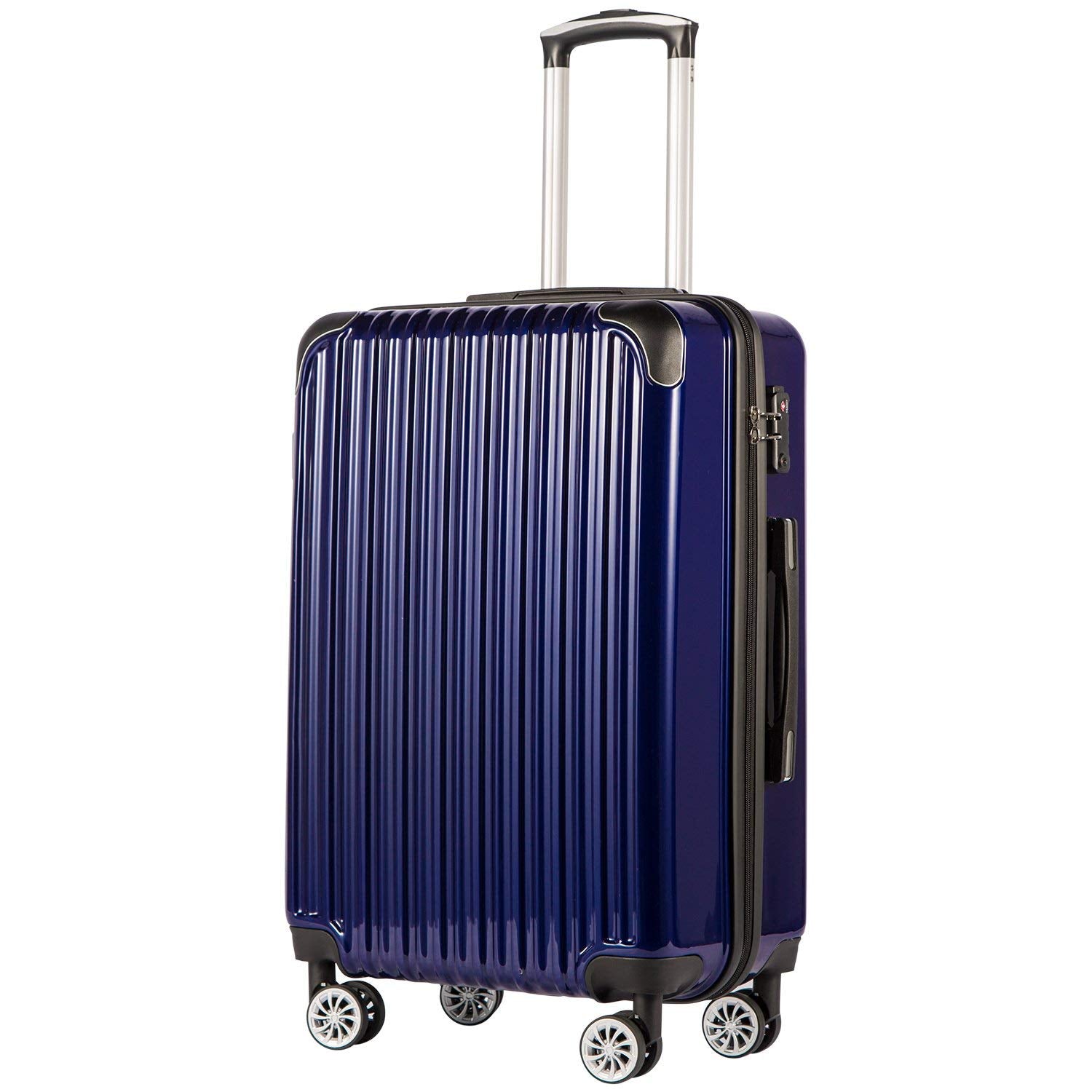 coolife luggage expandable suitcase