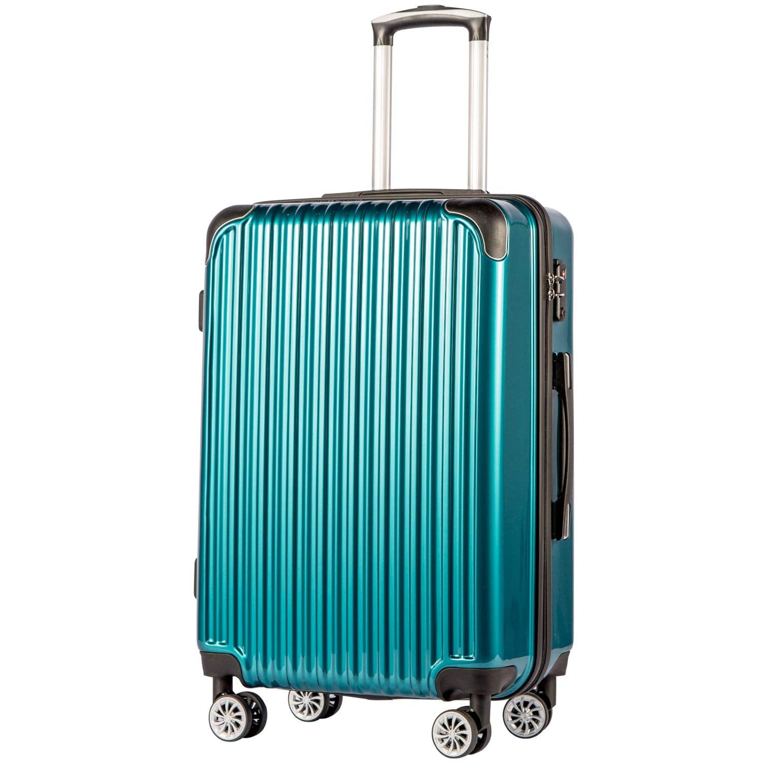 coolife luggage expandable suitcase