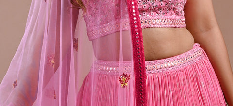 shreeman, chaniya choli, wedding lehenga choli, shreeman lehenga, embroidered lehenga choli, wedding lehenga, bridal lehegna, modern lehenga, lehenga, choli, casual lehenga, ethnic lehenga, designer lehenga, fashion designer in ahmedabad, wedding lehenga for women, stylish lehenga choli, pink lehenga choli, georgette lehenga choli