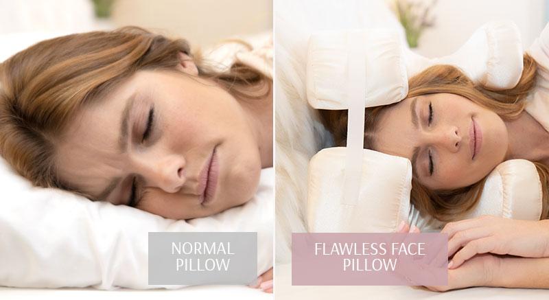 pillow for wrinkle prevention