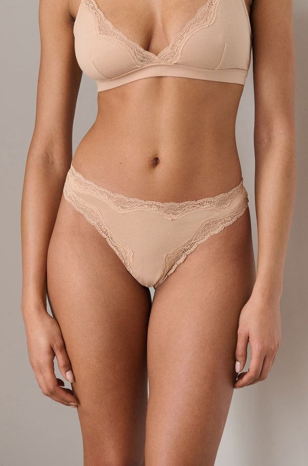 Skin: Genny Cotton Thong - Clove – Azaleas