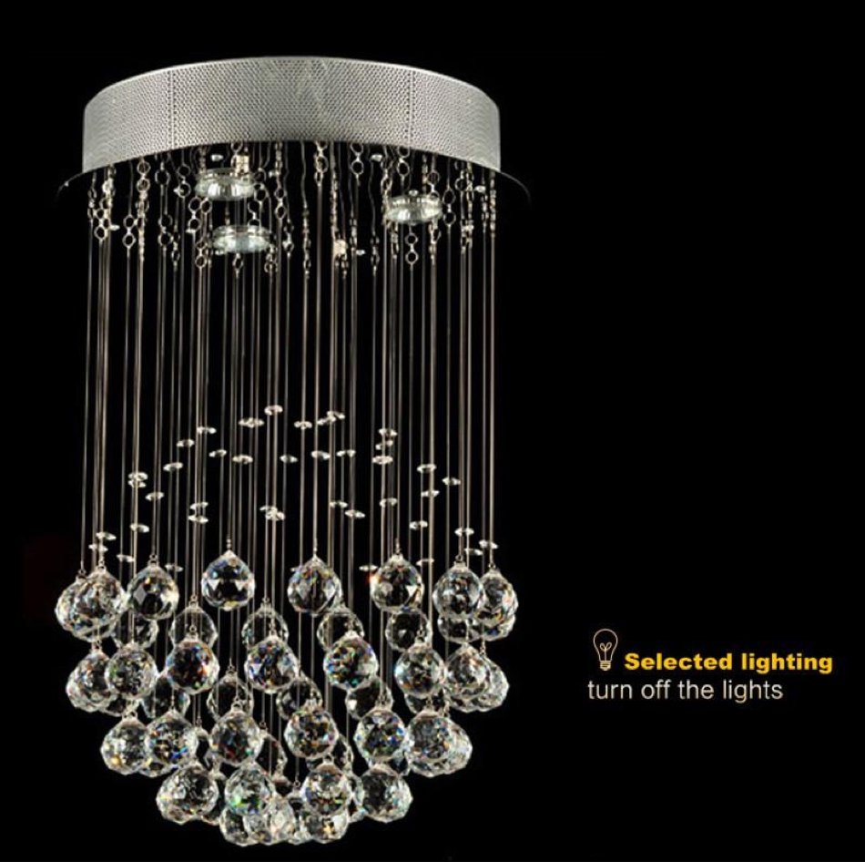 crystal modern flush mount chandelier lifestyle 3