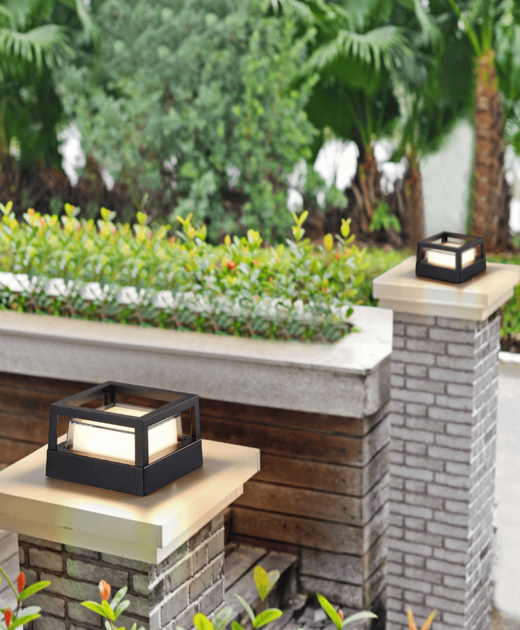 modern square porch led facade wall light footer image 2