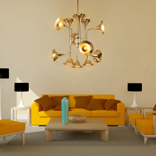 unique cornet chandelier lifestyle 2