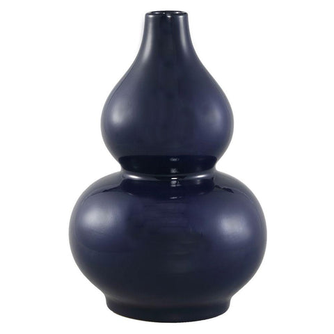 dark navy vase for table vignette