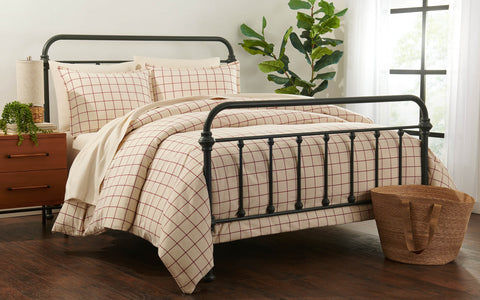 Cozy Bedroom - Plaid Flannel Duvet Set 