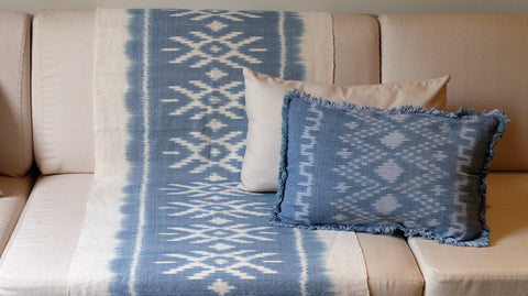 Savan ikat lumber cushon and runner