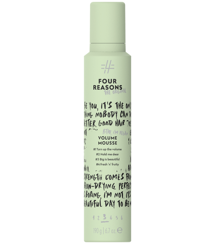 Violet Styling Mousse - Four Reasons - Vegan, Sustainable Hair Products  with a Big Heart - Salon Hair Care