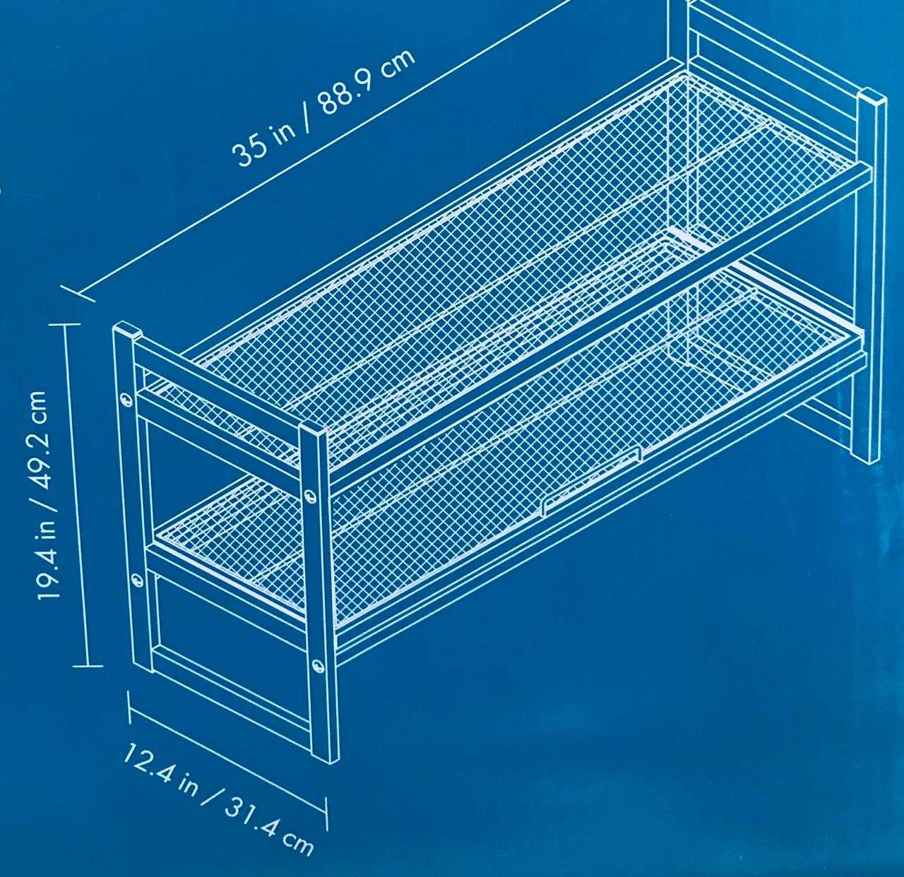 Organize It All Stackable Pull Out Shoe Rack Homeoutlet