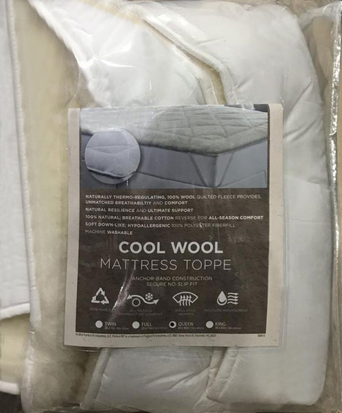 Perfect Fit Industries Cool Wool Reversible Mattress Topper