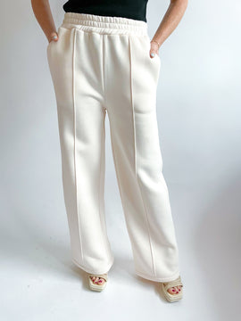French Terry Wide Leg Sweat Pant