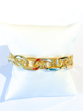 Gold Chain Stretch Bracelet