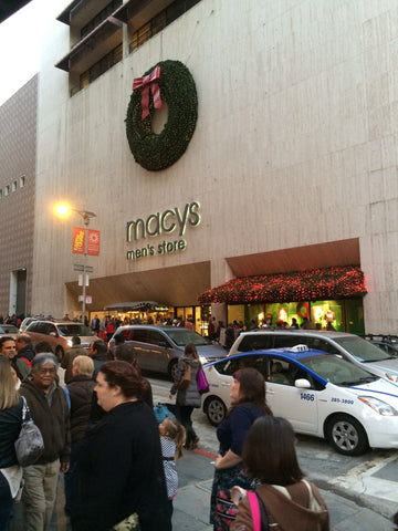 Lee Display built the Macy's Union Square storefront Christmas Wreath.  