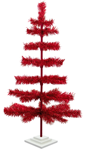 3ft Red Tinsel Tree sold by lee display redirect from cardboard insert blog post