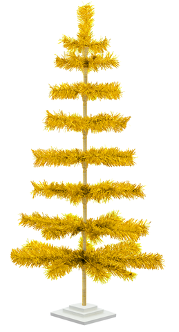 4ft Gold Tinsel Tree sold by lee display redirect from cardboard insert blog post