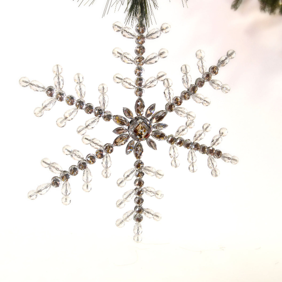 SnowSparkle Acrylic Snowflakes For Christmas Tree Glitter Winter Ornaments,  Ideal For Indoor/Outdoor Décor. From Mozifang, $8.59